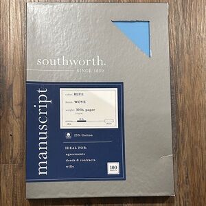 Southworth Blue Manuscript Paper
